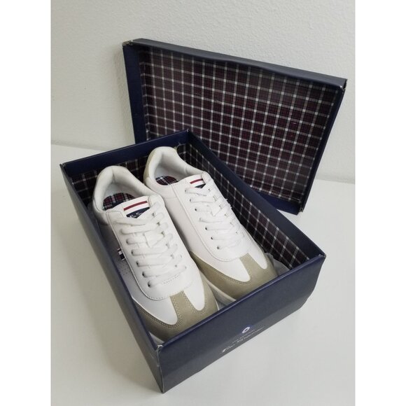 Ben Sherman Men's‎ Glasgow Low Casual Sneakers in White/Beige - Size US 8 - Picture 11 of 12